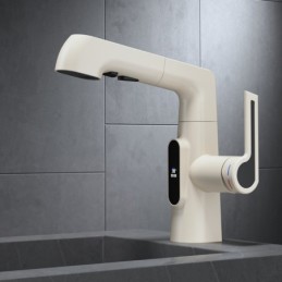 Basin Mixer Tap Cream White...