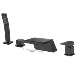 Shower System Black Solid...