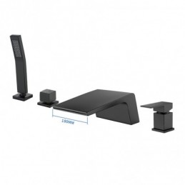 Shower System Black Solid...